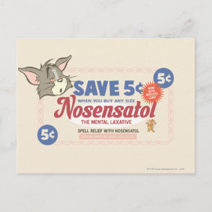Tom And Jerry Nosensatol Coupon Postcard