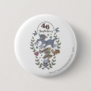 Tom and Jerry Obey The Master 2 6 Cm Round Badge