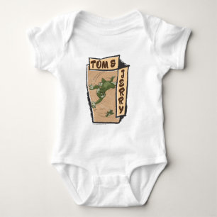 Tom and Jerry On A Tan Couch Baby Bodysuit