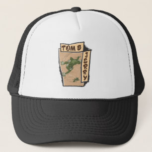 Tom and Jerry On A Tan Couch Trucker Hat