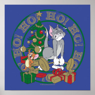Tom and Jerry Opening Presents Poster