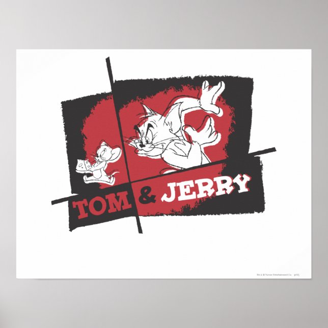 Tom and Jerry Red and Black Poster (Front)
