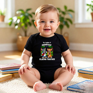 Tom and Jerry Rhythm of Friendship Baby Bodysuit