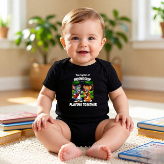 Tom and Jerry Rhythm of Friendship Baby Bodysuit