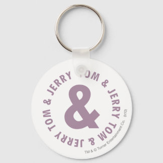 Tom and Jerry Round Logo 10 Key Ring