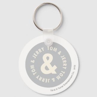 Tom and Jerry Round Logo 1 Key Ring