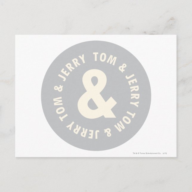 Tom and Jerry Round Logo 1 Postcard (Front)