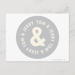 Tom and Jerry Round Logo 1 Postcard