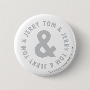 Tom and Jerry Round Logo 2 6 Cm Round Badge