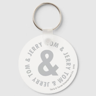 Tom and Jerry Round Logo 2 Key Ring