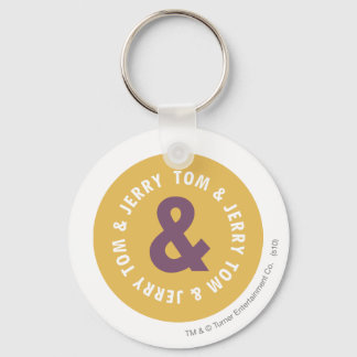 Tom and Jerry Round Logo 3 Key Ring