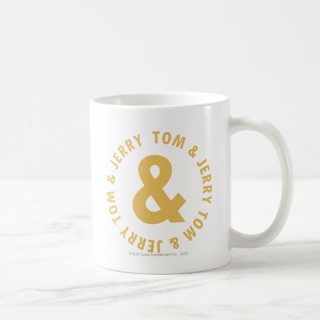 Tom and Jerry Round Logo 4 Coffee Mug (Right)