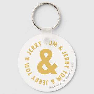 Tom and Jerry Round Logo 4 Key Ring