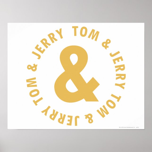 Tom and Jerry Round Logo 4 Poster (Front)