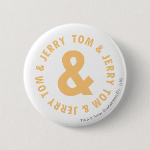 Tom and Jerry Round Logo 6 6 Cm Round Badge