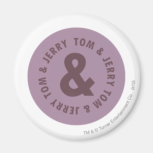 Tom and Jerry Round Logo 7 Magnet (Front)