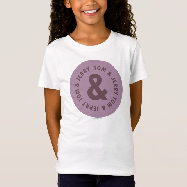 Tom and Jerry Round Logo 7 T-Shirt (Front)