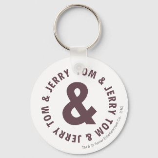 Tom and Jerry Round Logo 8 Key Ring