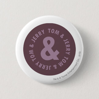 Tom and Jerry Round Logo 9 6 Cm Round Badge