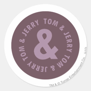 Tom and Jerry Round Logo 9 Classic Round Sticker