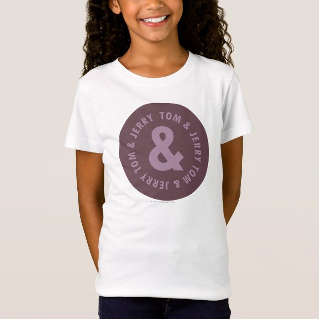 Tom and Jerry Round Logo 9 T-Shirt (Front)