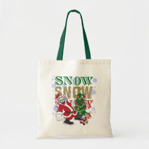 Tom and Jerry Santas By The Tree Tote Bag