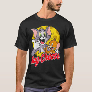 Tom And Jerry Say Cheese Portrait Zip  T-Shirt