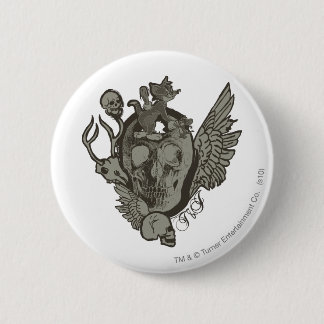 Tom and Jerry Skull 6 Cm Round Badge
