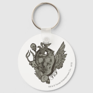 Tom and Jerry Skull Key Ring