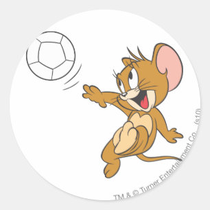 Tom and Jerry Soccer (Football) 1 Classic Round Sticker