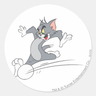 Tom and Jerry Soccer (Football) 3 Classic Round Sticker