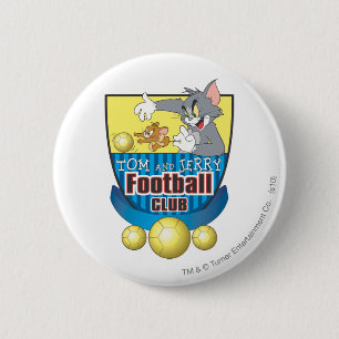 Tom and Jerry Soccer (Football) 5 6 Cm Round Badge