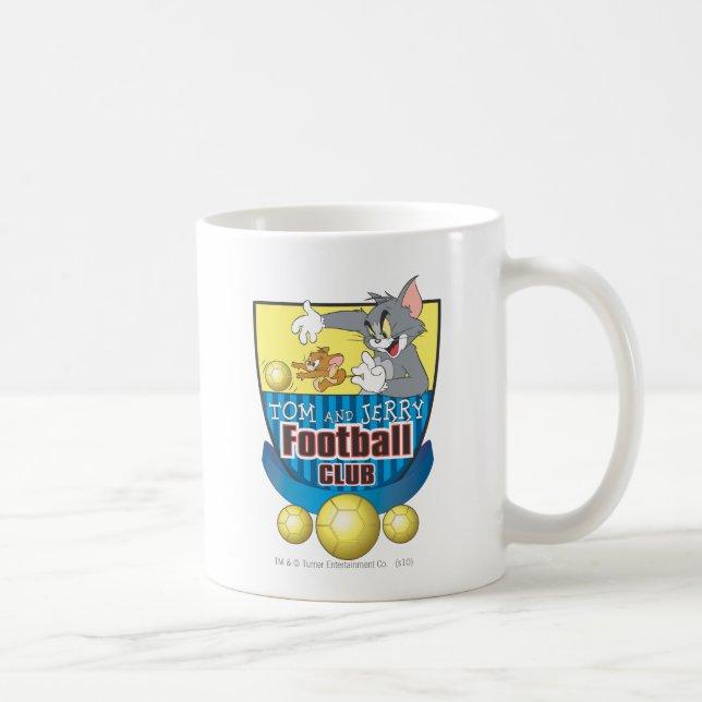 Tom and Jerry Soccer (Football) 5 Coffee Mug (Right)