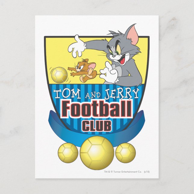 Tom and Jerry Soccer (Football) 5 Postcard (Front)