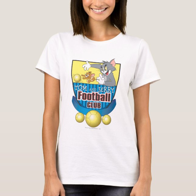 Tom and Jerry Soccer (Football) 5 T-Shirt (Front)