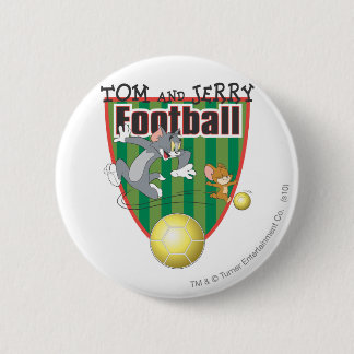 Tom and Jerry Soccer (Football) 6 Cm Round Badge