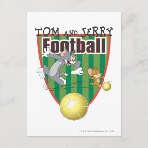 Tom and Jerry Soccer (Football) 6 Postcard