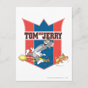 Tom and Jerry Soccer (Football) 7 Postcard
