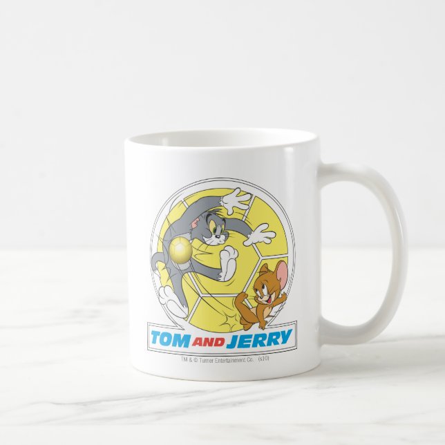 Tom and Jerry Soccer (Football) 8 Coffee Mug (Right)