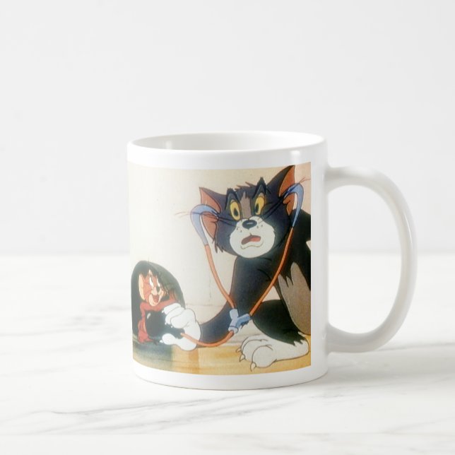 Tom And Jerry Stethescope Coffee Mug (Right)