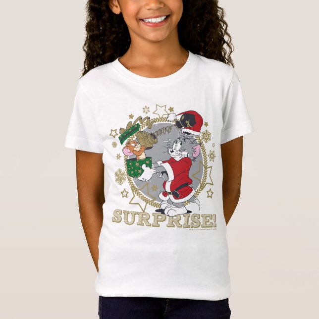 Tom and Jerry Surprise Gift T-Shirt (Front)