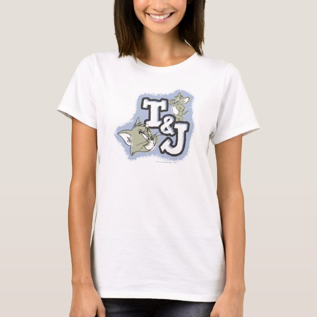 Tom and Jerry T&J Logo T-Shirt (Front)