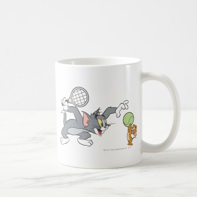 Tom and Jerry Tennis Coffee Mug (Right)