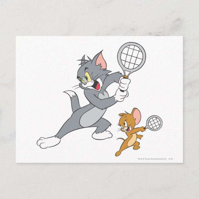 Tom and Jerry Tennis Stars 1 Postcard (Front)