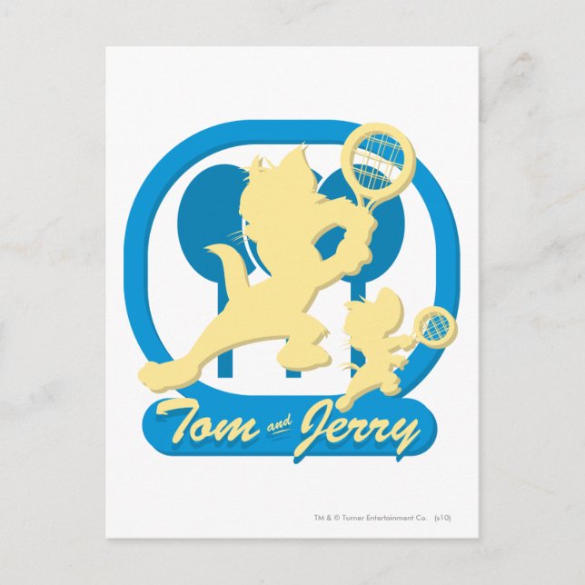 Tom and Jerry Tennis Stars 3 Postcard (Front)