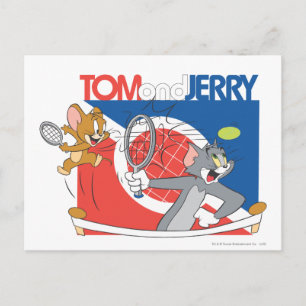 Tom and Jerry Tennis Stars 4 Postcard