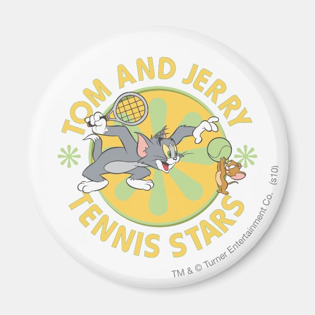 Tom and Jerry Tennis Stars 5 Magnet (Front)