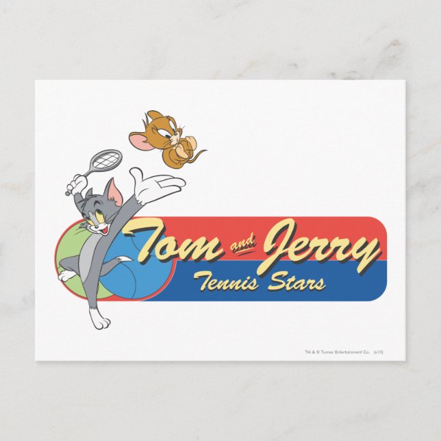Tom and Jerry Tennis Stars 6 Postcard (Front)