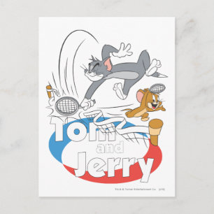 Tom and Jerry Tennis Stars 7 Postcard