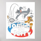 Tom And Jerry Classic Logo Poster Zazzle Co Uk